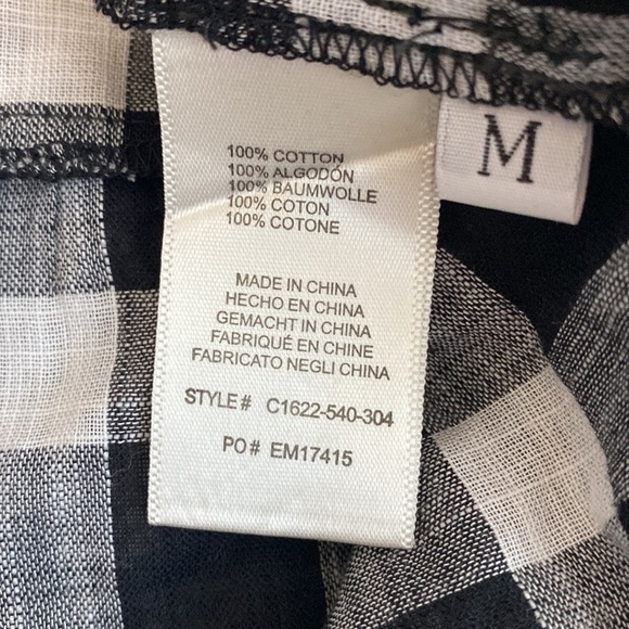 Cloth & Stone Black White Checkered Tank - Picture 8 of 8